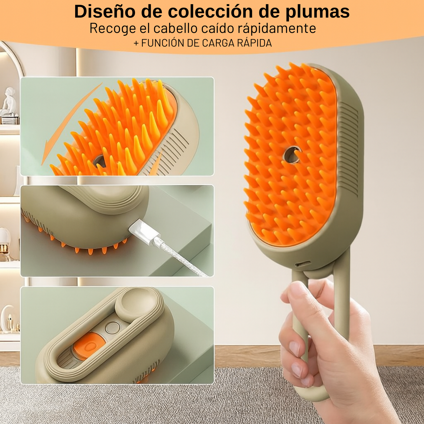 Cepillo de Vapor para Mascotas – Puffidu®