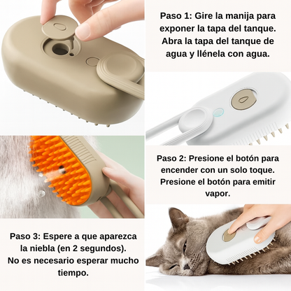 Cepillo de Vapor para Mascotas – Puffidu®